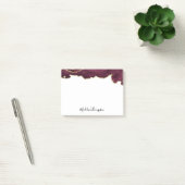 Post-it® Typographie du script de l'Agate de Velvet de Bour (Bureau)