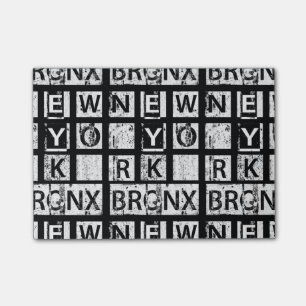Post-it® Typographie grunge de Bronx New York