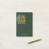 Post-it® Typographie magique de Noël Gold ID441 (Sur un bureau)