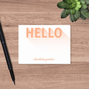 Post-it® Typographie moderne Orange Hello