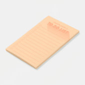 Post-it® Typographie moderne Orange To Do List (Incliné)