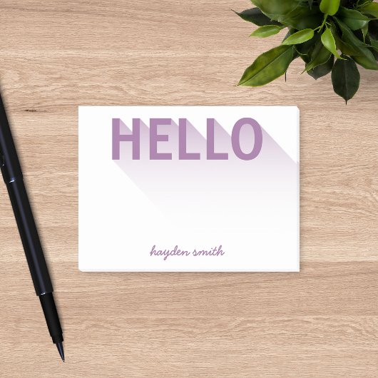 Post-it® Typographie moderne Purple Hello