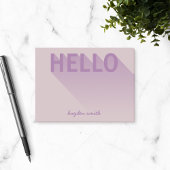 Post-it® Typographie moderne Purple Hello