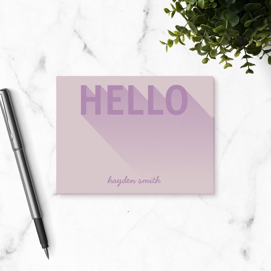 Post-it® Typographie moderne Purple Hello