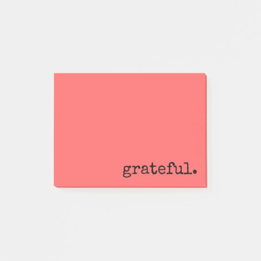 Post-it® typographie reconnaissance corail (Devant)