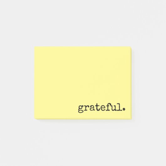 Post-it® typographie reconnaissante jaune (Devant)