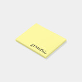 Post-it® typographie reconnaissante jaune (Incliné)