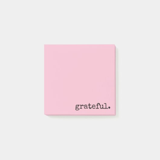 Post-it® typographie reconnaissante rose (Devant)