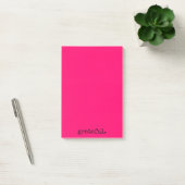 Post-it® typographie reconnaissante rose chaud (Bureau)