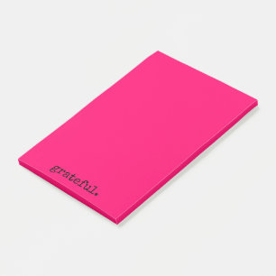 Post-it® typographie reconnaissante rose chaud