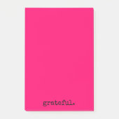 Post-it® typographie reconnaissante rose chaud (Devant)