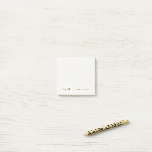 Post-it® Typographie simple Boho  (Sur un bureau)