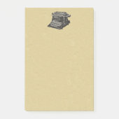 Post-it® Typographie vintage d'antan noir (Devant)