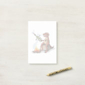 Post-it® Tyrannosaurus Rex Cuisine Nourriture Au-Dessus D'U (Sur un bureau)