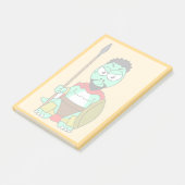 Post-it® Tyrannosaurus Rex Habillé Comme Leonidas. (Incliné)