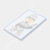 Post-it® Tyrannosaurus Rex Habillé Comme Robocop. (Incliné)