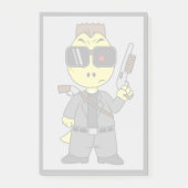 Post-it® Tyrannosaurus Rex Habillé Comme Terminator. (Devant)