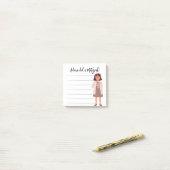 Post-it® Tzedaka Mitzvah Notes - Girl Giving Tzedaka (Sur un bureau)