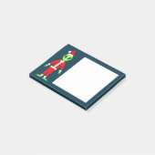 Post-it® UFO Ho Ho Père alien de Noël (Incliné)