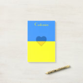 Post-it® Ukraine Drapeau bleu jaune Thunder_Cove (Sur un bureau)