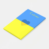 Post-it® Ukraine Drapeau bleu jaune Thunder_Cove (Incliné)