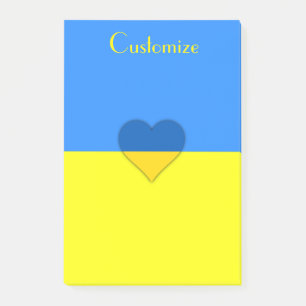 Post-it® Ukraine Drapeau bleu jaune Thunder_Cove