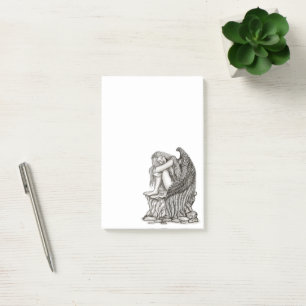 Post-it® Un ange endormi sur la pierre