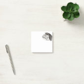 Post-it® Un Angel endormi, noir et blanc (Bureau)