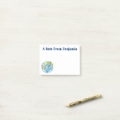 Post-it® Un astronaute amusant dans l'espace et la bande de (Sur un bureau)