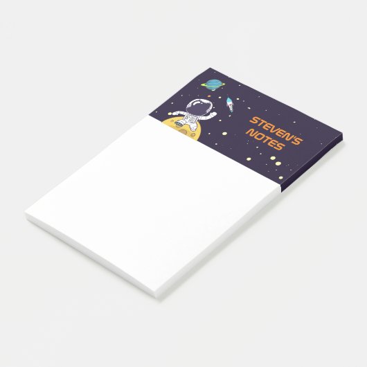 Post-it® Un astronaute flotte dans l'espace (Incliné)