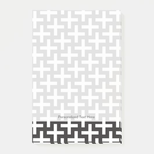 Post-it® Un b&w modèle fait avec "plus" le signe (Devant)