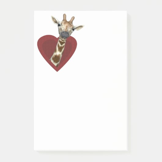 Post-it® Un Coeur Pour Les Giraffes (Devant)