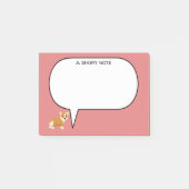 Post-it® Un Corgi à courte note (Devant)