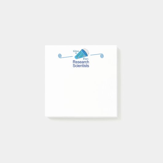 Post-it® Un cri pour les chercheurs scientifiques (Devant)