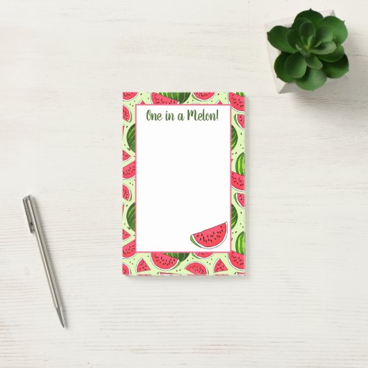 Post-it® Un Dans Un Melon Post-It Notes (Bureau)