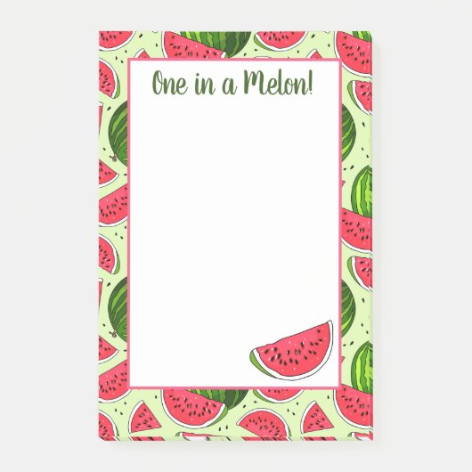 Post-it® Un Dans Un Melon Post-It Notes (Devant)