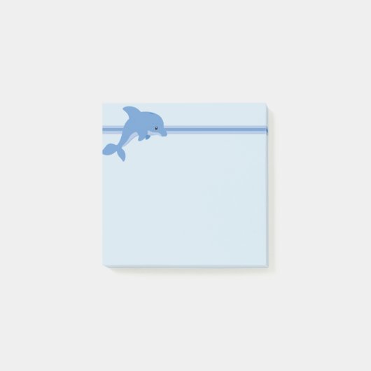 Post-it® Un dauphin heureux mignon (Devant)
