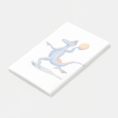 Post-it® Un Dessin Iguanodon Jouant Au Basket-Ball. (Incliné)