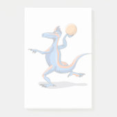 Post-it® Un Dessin Iguanodon Jouant Au Basket-Ball. (Devant)
