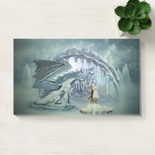 Post-it® Un dragon de glace génial (Bureau)