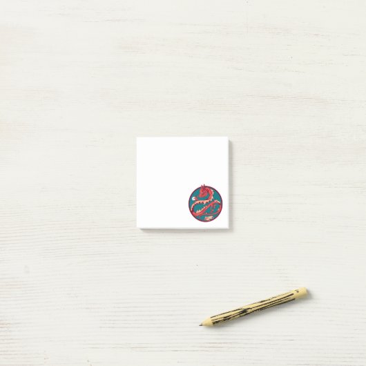 Post-it® Un dragon et sa perle magique (Sur un bureau)