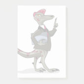 Post-it® Un Greffier De Caricature Iguanodon. (Devant)