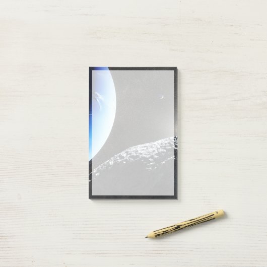 Post-it® Un Hippocamp de la minuscule lune de Neptune. (Sur un bureau)