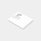 Post-it® Un Homme Mégaphone Rétro Drôle Diffuse Votre Messa (Incliné)