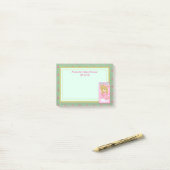 Post-it® Un joli Baby shower d'ours rose (Sur un bureau)