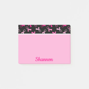 Post-it® Un joli Motif à ruban pour cancer du sein rose