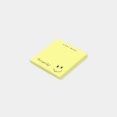Post-it® Un joli visage jaune personnalisé| Petit (Incliné)
