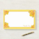 Post-it® Un Merci Jaune Douce Poster (Sur un bureau)