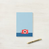 Post-it® Un mignon et amical monstre mutant Cyclops (Sur un bureau)