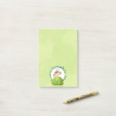 Post-it® Un mignon singe qui sort de derrière un Bush (Sur un bureau)